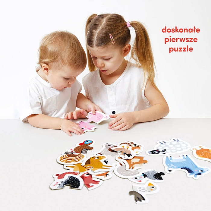Kolorowe puzzle dla najmłodszych – Zwierzątka na wsi CzuCzu