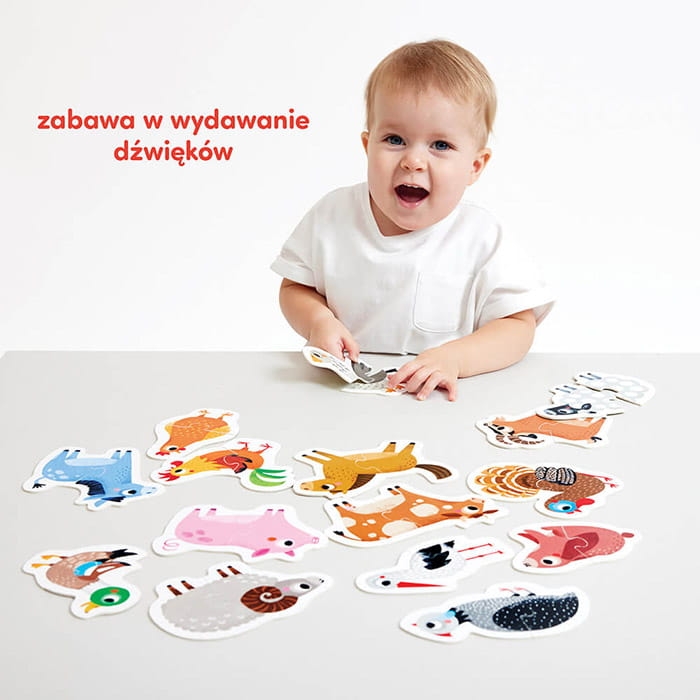 Edukacyjne puzzle do pary CzuCzu – zwierzęta gospodarskie dla malucha