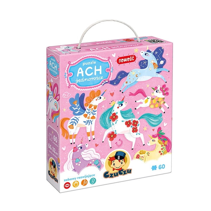 Puzzle Ach Jednorożce CzuCzu – kolorowe puzzle dla dzieci z jednorożcami