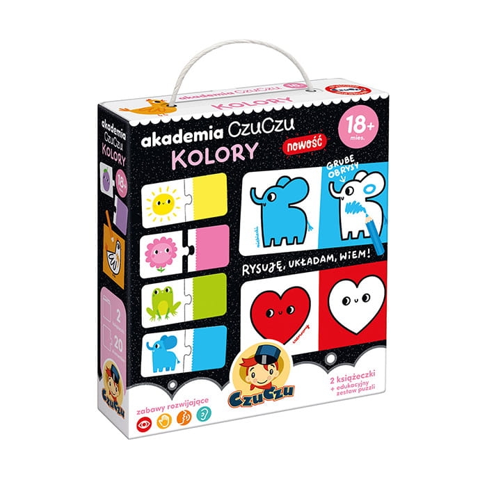 Akademia CzuCzu Kolory 18m+ – edukacyjny zestaw do nauki kolorów