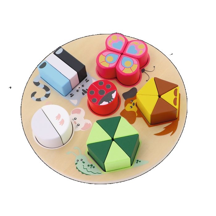 zwierzątka - drewniana układanka trefl