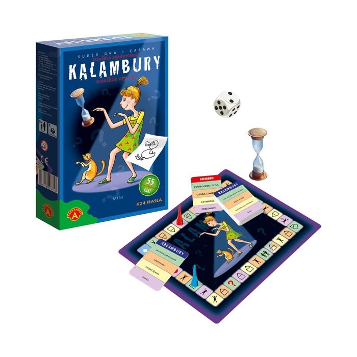 Gra towarzyska Kalambury Mini – idealna na imprezy i spotkania rodzinne.