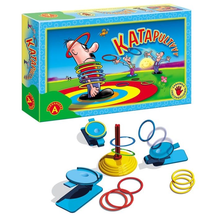 Gra Katapulty – słupek, podstawka i wyrzutnie w komplecie.