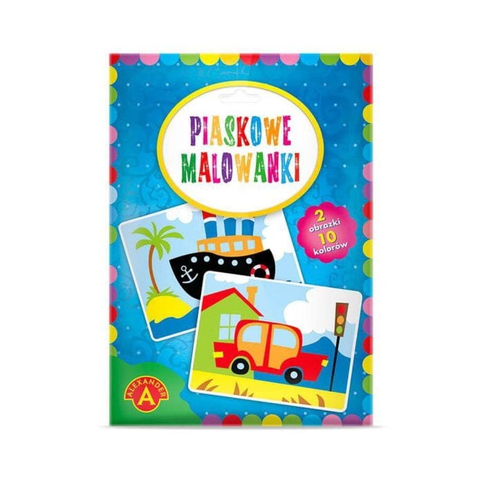 Zestaw Piaskowe Malowanki – Statek i Auto od ALEXANDER – kreatywna zabawa dla dzieci 6+.