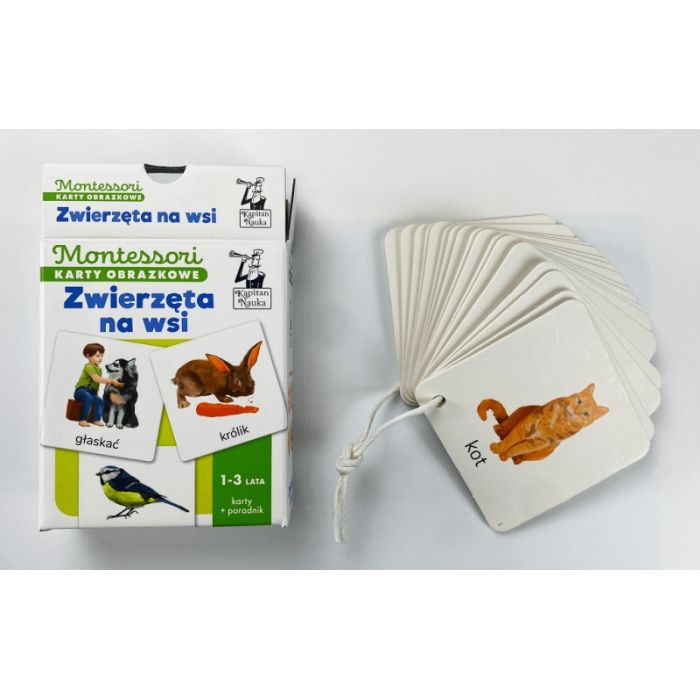 edukacyjne karty ze zwierzętami gospodarstwa wiejskiego dla dzieci