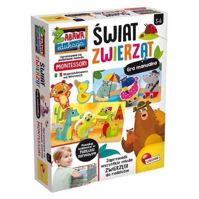 Opakowanie Zabawka edukacyjna Świat zwierząt - Montessori - Lisciani 3+