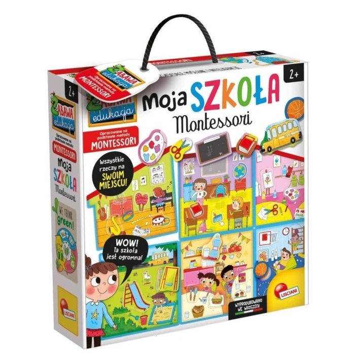 Opakowanie Moja szkoła - Montessori - Zabawka edukacyjna Lisciani 2+