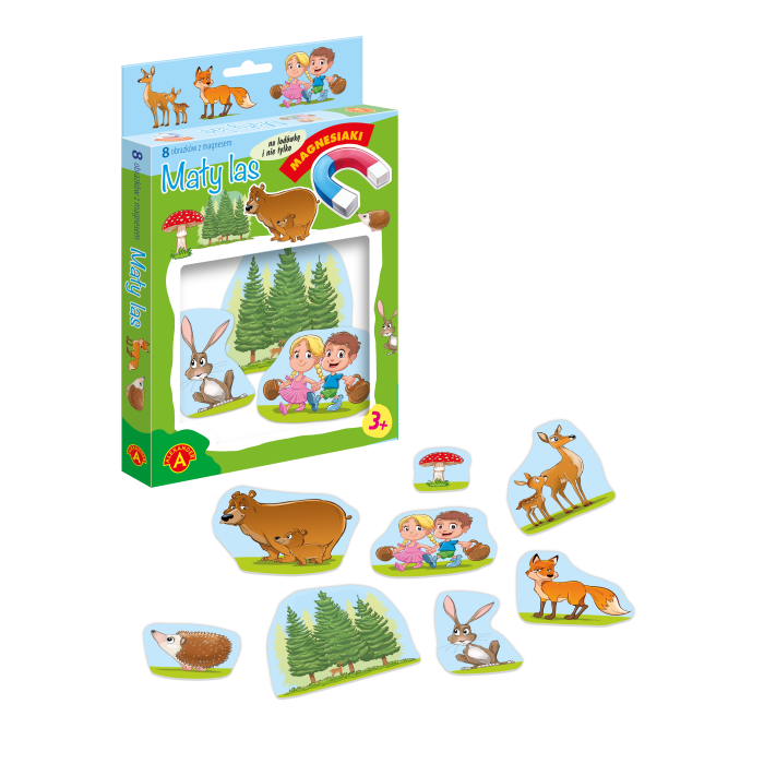 Magnesiaki Mały Las Alexander – zestaw magnetycznych zwierząt z lasu.