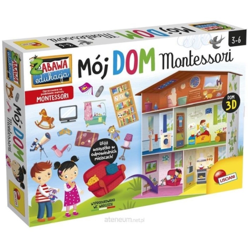 Opakowanie Mój dom 3D -Zabawka edukacyjna Montessori - Lisciani 3+