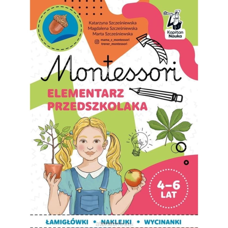 Montessori elementarz przedszkolaka Kapitan nauka