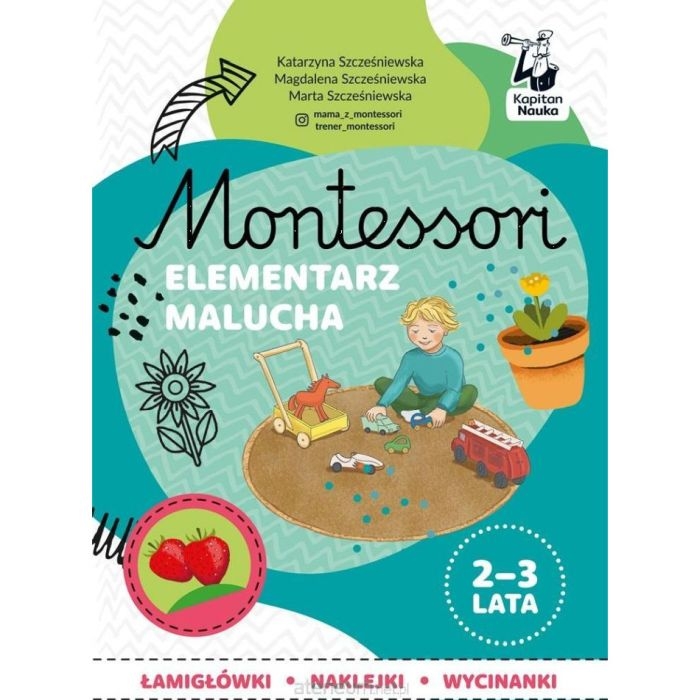 Okładka Montessori Elementarz malucha 2-3 lata Kapitan Nauka