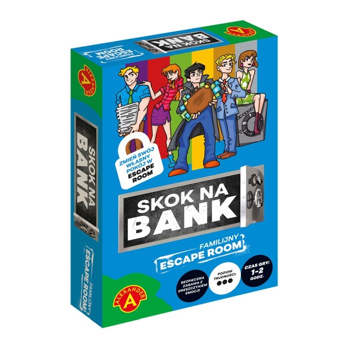 Escape Room do domu – emocjonująca gra planszowa Skok na Bank.