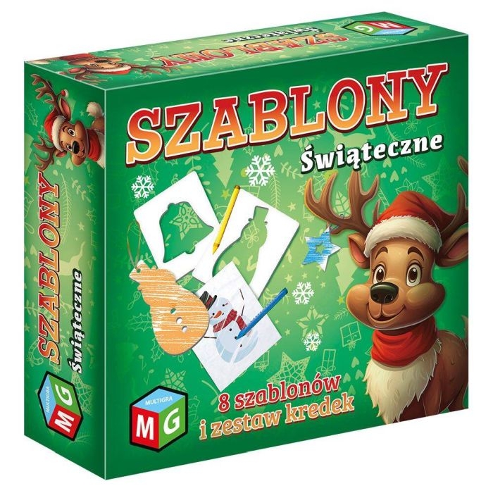 SZABLONY SWIATECZNE RENIFER ZABAWKA KREATYWNA