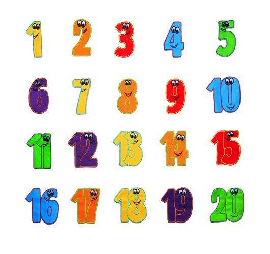 Zestaw edukacyjny Liczby 20 szt