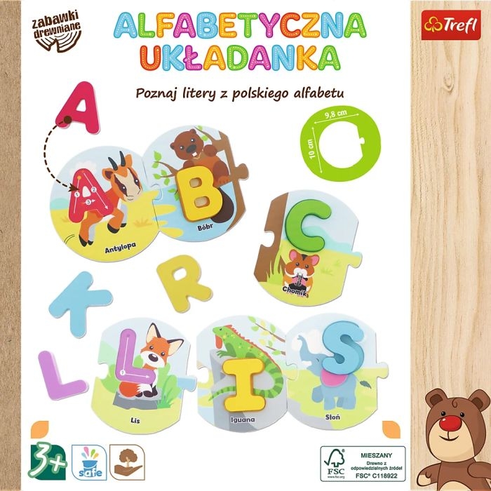 61707 trefl Alfabetyczna układanka przód opakowania
