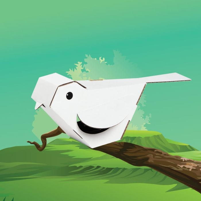 Ptaszki z tektury do składania i malowania to doskonała propozycja dla małych artystów