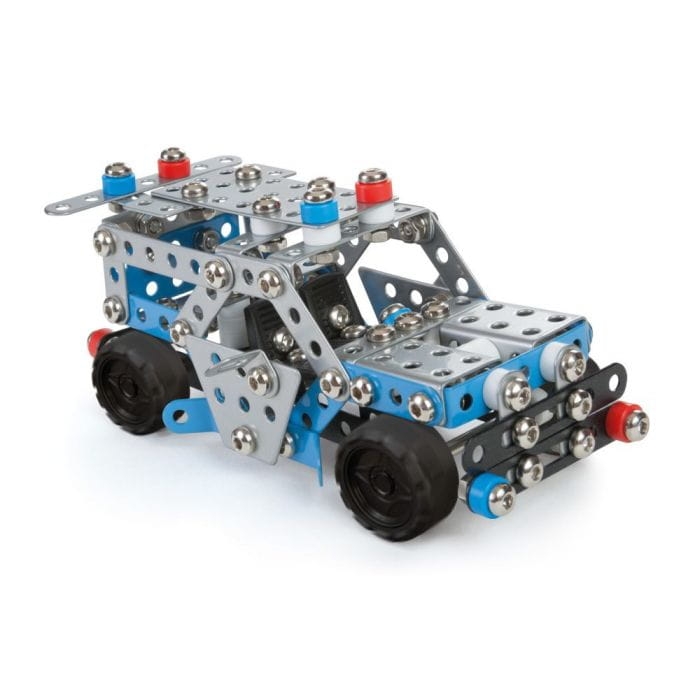 Mały Konstruktor Policja Alexander – zestaw konstrukcyjny z metalowymi elementami.