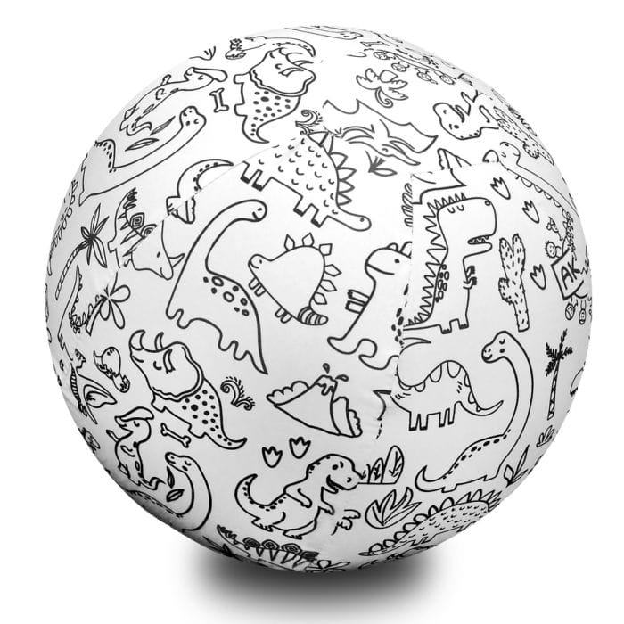 piłka balonowa z flamastrami do kolorowania dla chłopców