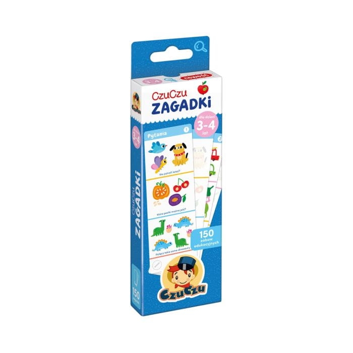 Zagadki CzuCzu dla dzieci 3-4 lat – edukacyjna książeczka z zagadkami