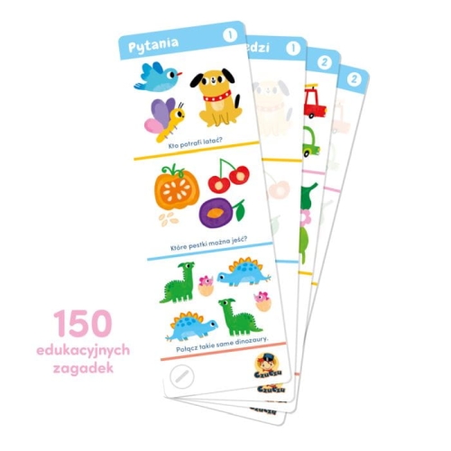 Edukacyjna zabawka papierowa CzuCzu Zagadki dla dzieci w wieku 3-4
