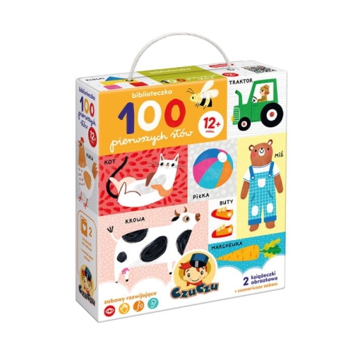 Biblioteczka 100 pierwszych słów CzuCzu 1+ – zestaw edukacyjny dla najmłodszych