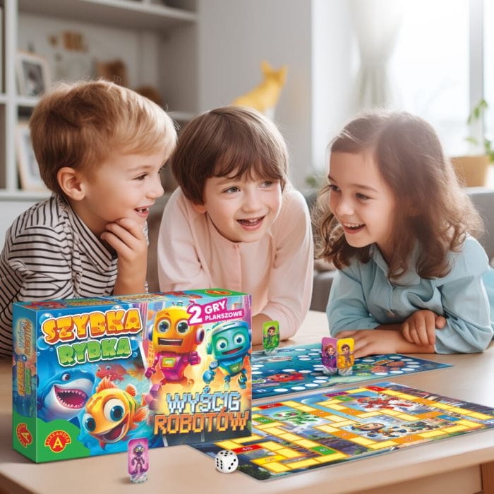 Wyścig Robotów gra planszowa – zabawa w kosmicznym świecie.