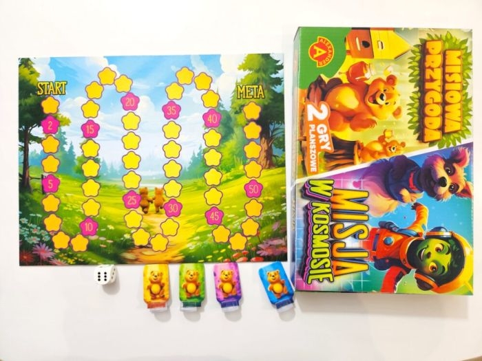 Rozgrywka w trybie Misja w Kosmosie – ufoludek szuka psa.