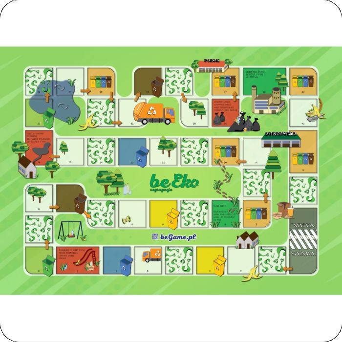 gra edukacyjna Segregacja BeGame planszowa dla dzieci