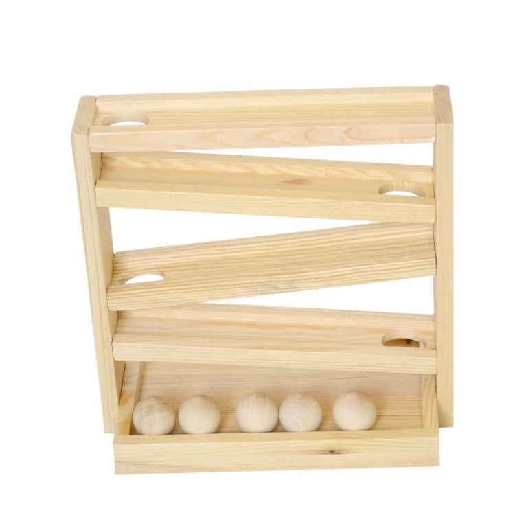 Kulodrom drewniany tor kulkowy zabawka dla dzieci od Polana Montessori