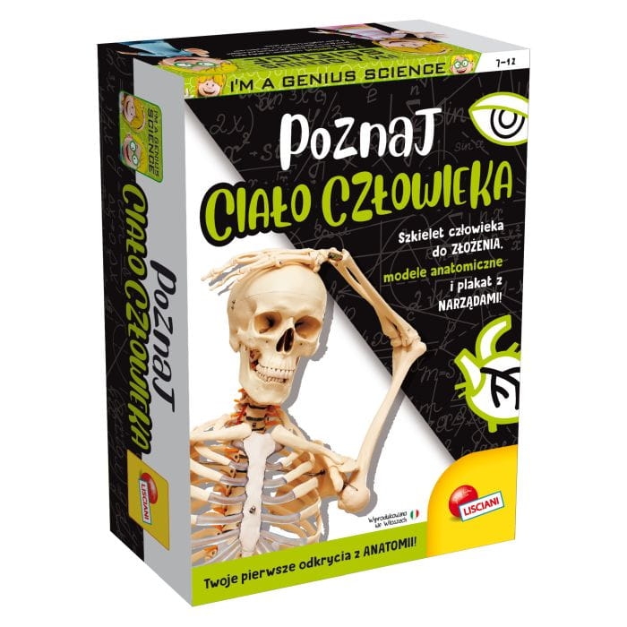 Opakowanie Mały Geniusz - Poznaj ciało człowieka - Lisciani 7+