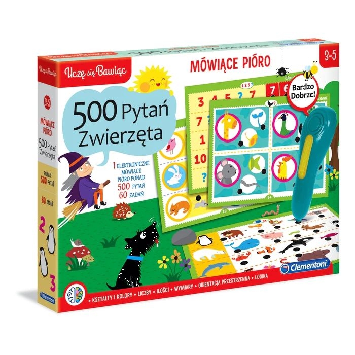 Mówiące pióro 500 pytań Clementoni: zwierzęta
