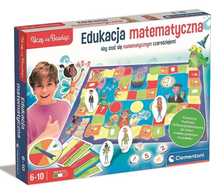 Edukacja matematyczna - gra planszowa - Clementoni 6+