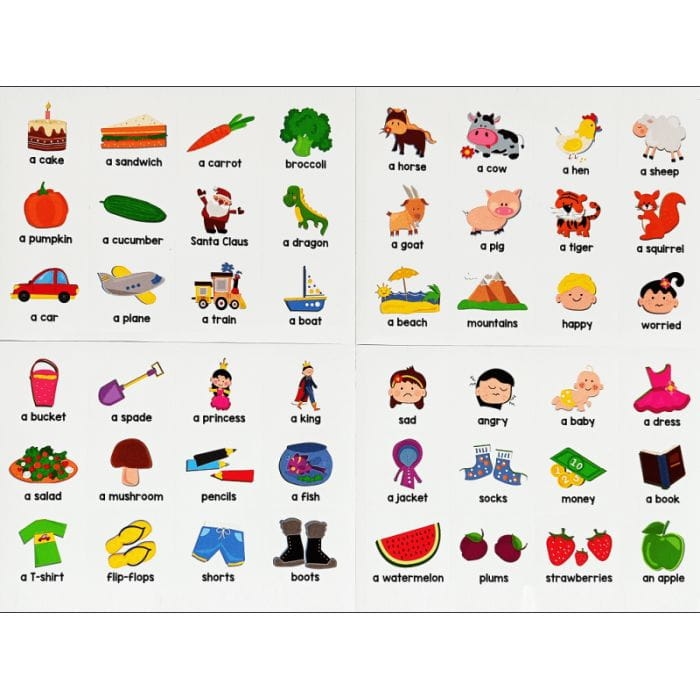 Gra edukacyjna Angielski dla przedszkolaka Baw się i ucz! elementy