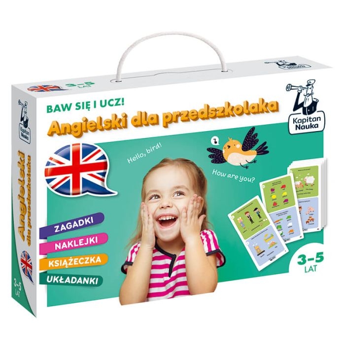 Angielski dla przedszkolaka Baw się i ucz! Kapitan Nauka opakowanie przód