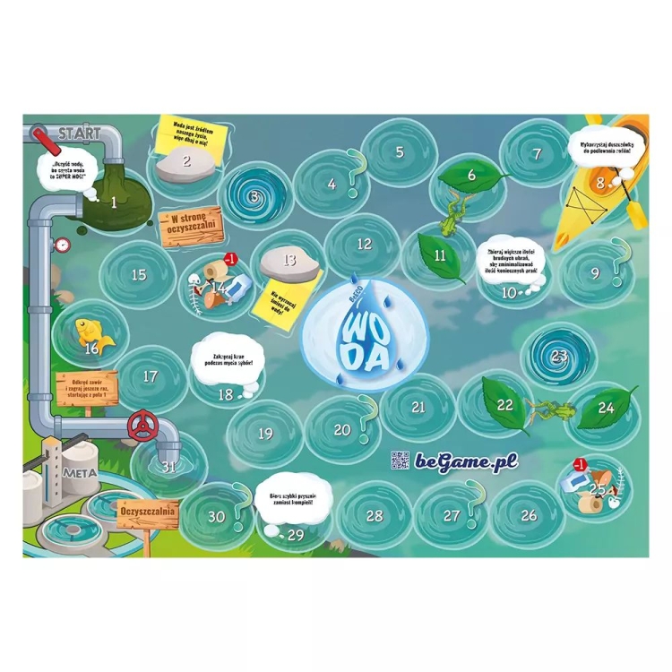 gra planszowa Woda BeGame edukacyjna dla dzieci