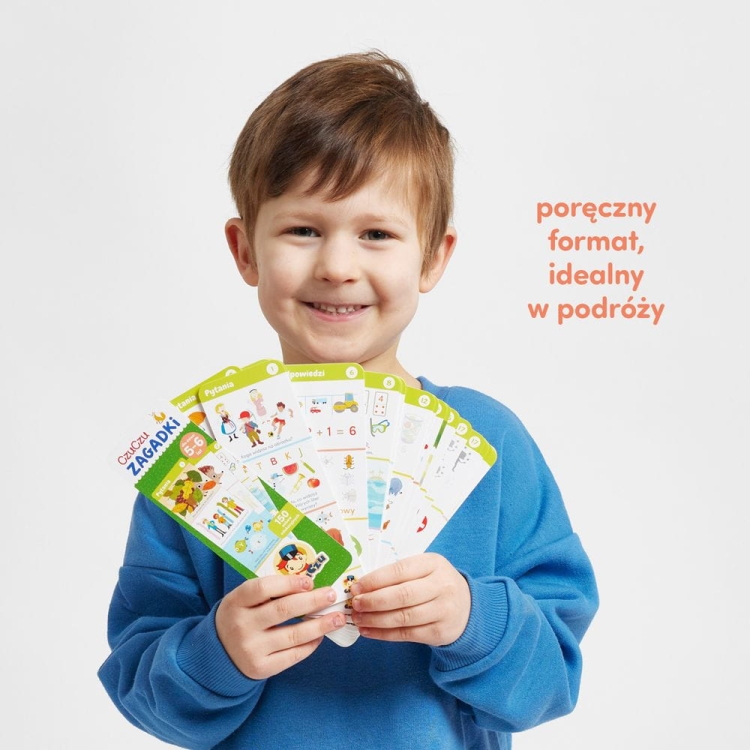 Poręczna książeczka zagadek CzuCzu dla dzieci 5-6 lat – nauka i zabawa
