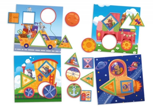 Jadą jadą misie gra dla najmłodszych Granna elementy