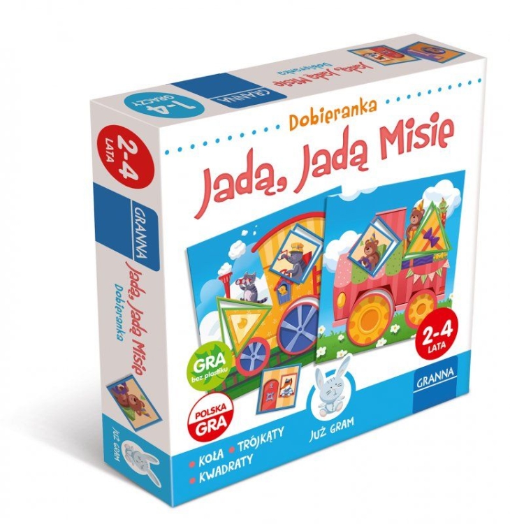 Gra edukacyjna Jadą jadą misie Granna opakowanie gry
