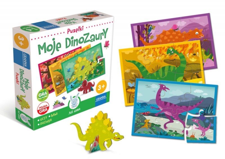 Elementy puzzli Moje Dinozaury Granna 3+