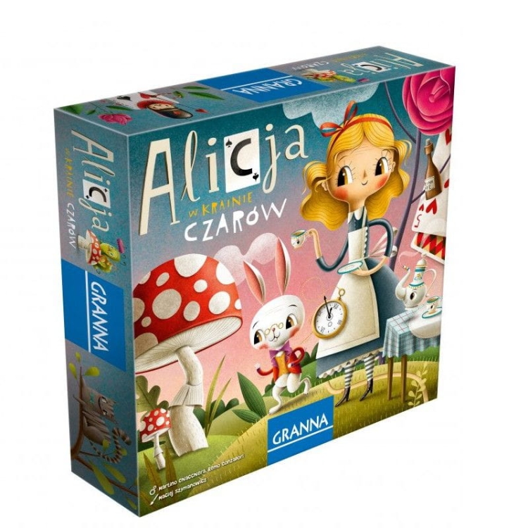 Gra planszowa Alicja w Krainie Czarów Granna 6+ pudełko