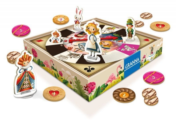 Rozgrywka gry planszowej Alicja w Krainie Czarów 6+