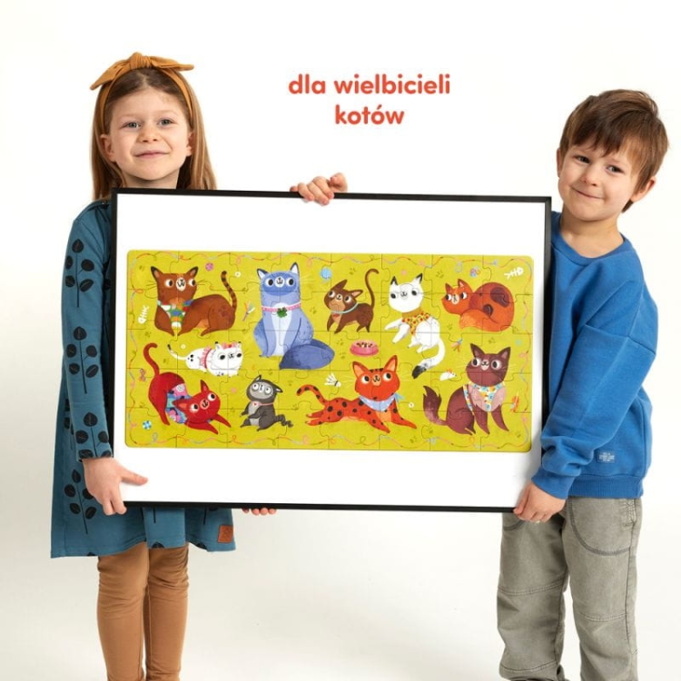 CzuCzu puzzle z kotkami edukacyjne