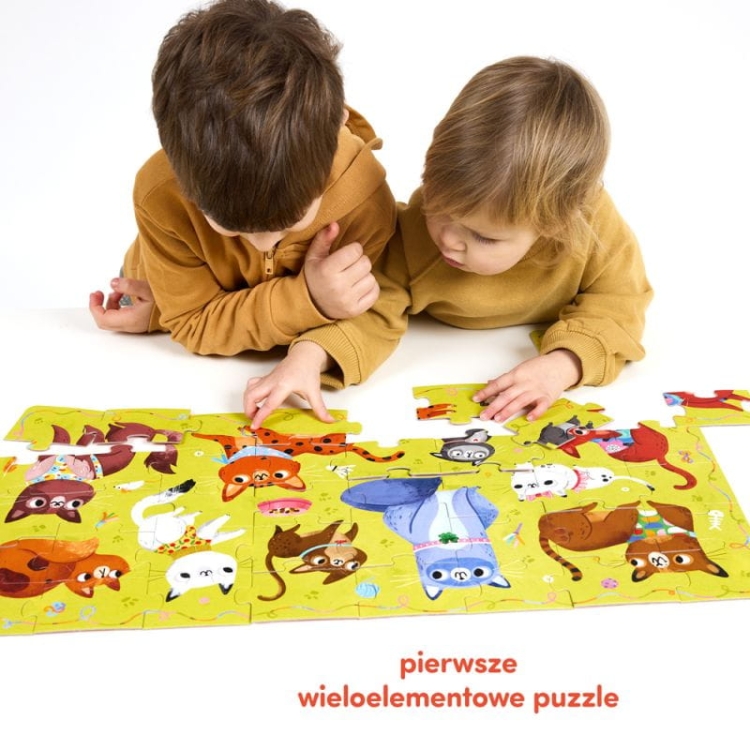 kolorowe puzzle Miau Kotki dla maluchów