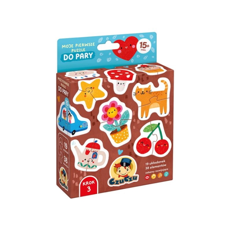 Moje pierwsze puzzle do pary CzuCzu – edukacyjne puzzle dla maluchów