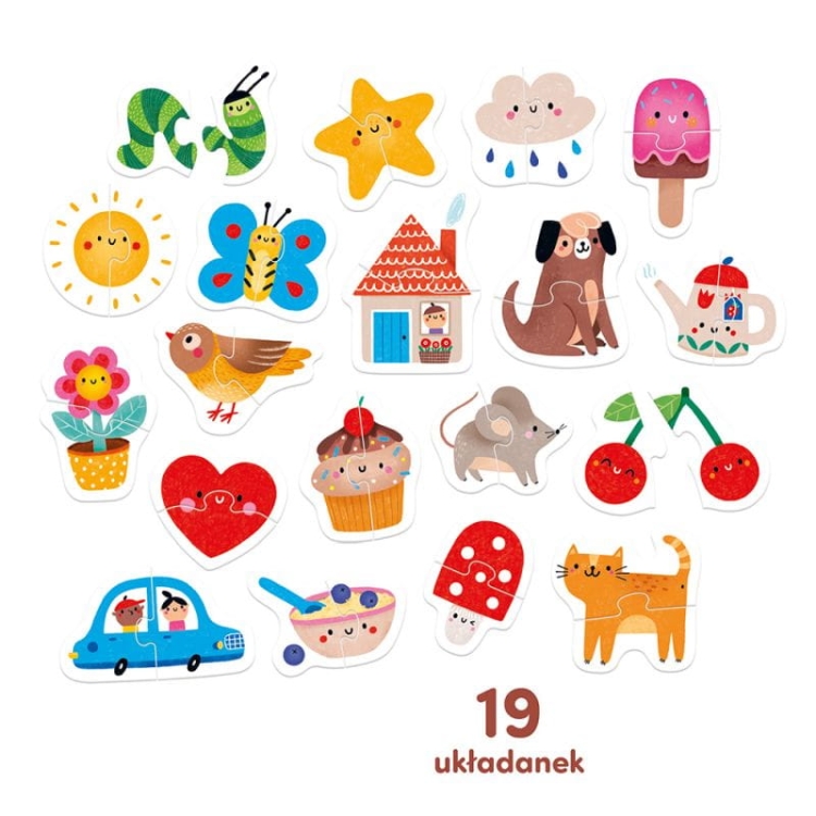Kolorowe puzzle do pary CzuCzu – rozwój logicznego myślenia