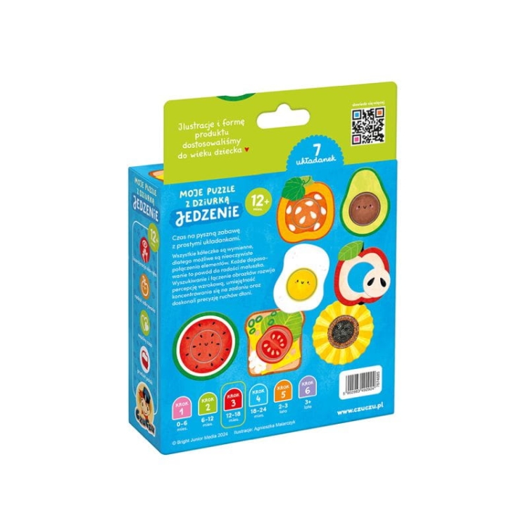 edukacyjne puzzle CzuCzu Jedzenie – rozwój motoryki i poznawania świata