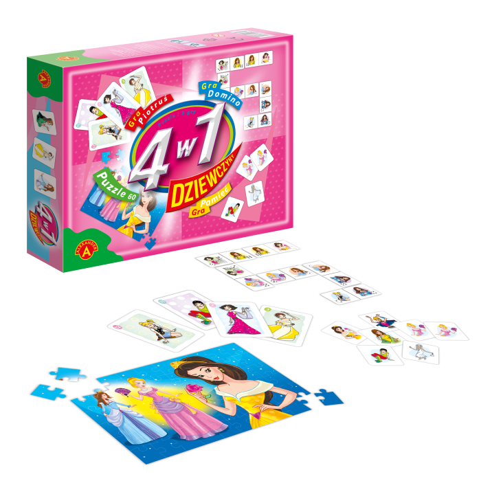 Zawartość opakowania zestawu 4 w 1 Dziewczyny Alexander – 164 elementy