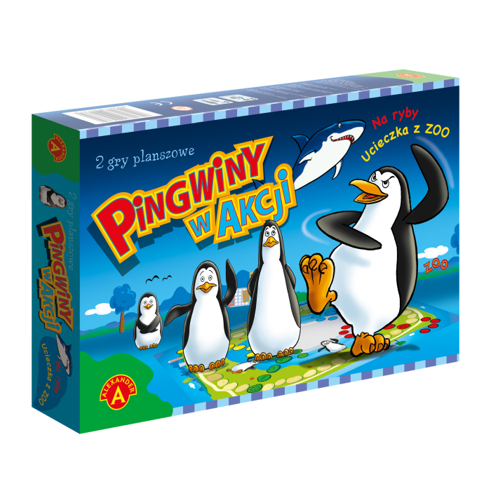 Gra planszowa Pingwiny w Akcji Alexander – pudełko