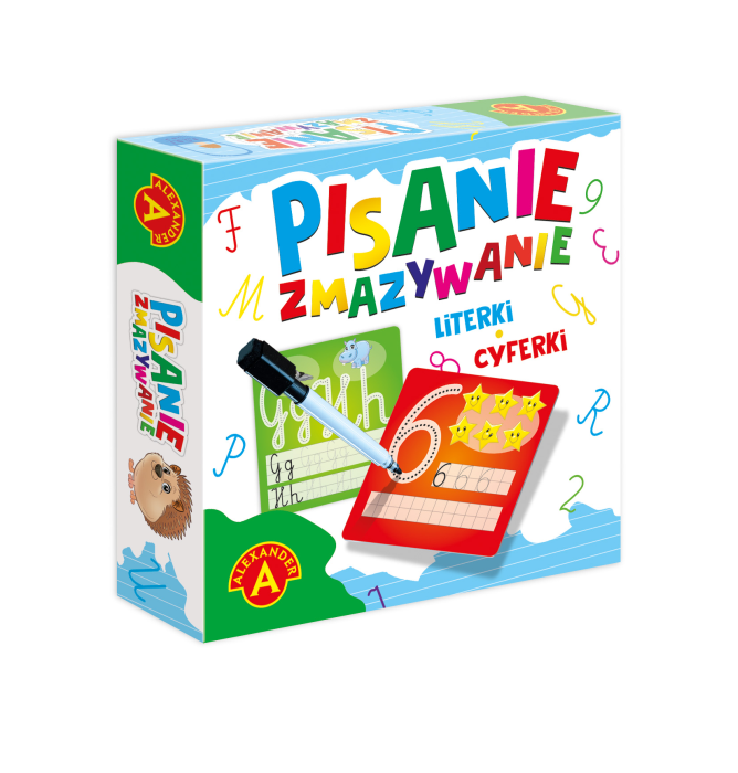 Pisanie i Zmazywanie Mikro Alexander – zestaw edukacyjny dla dzieci.