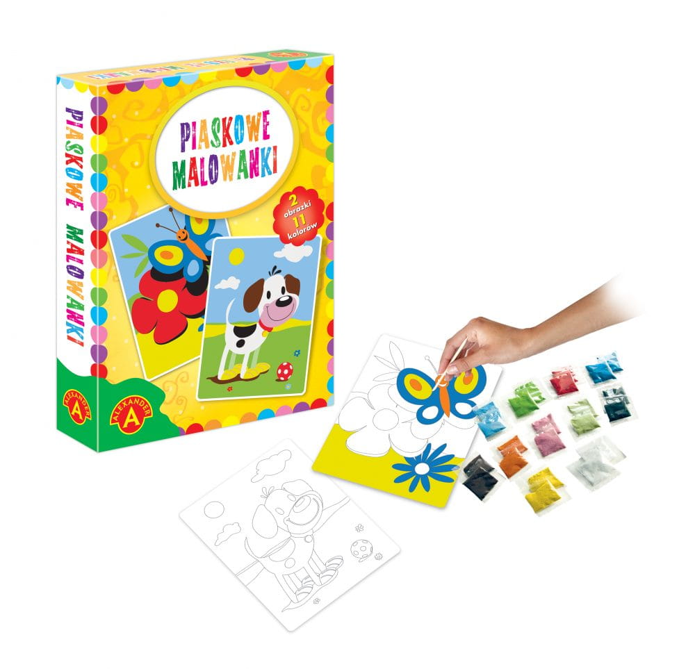 piaskowa kolorowanka